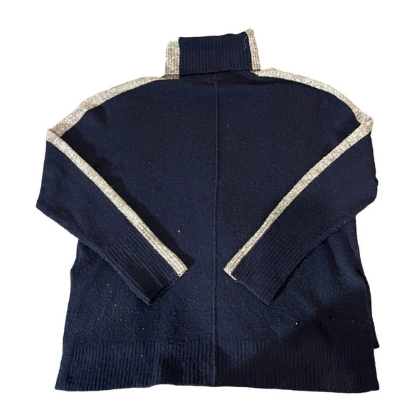 HP! ATHLETA TRANSIT COLORBLOCK PULLOVER TURTLENECK SWEATER SIZE MEDIUM - Picture 4 of 4